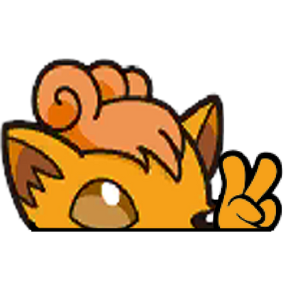 "VULPIX HEAD" WINDOW PEEKER