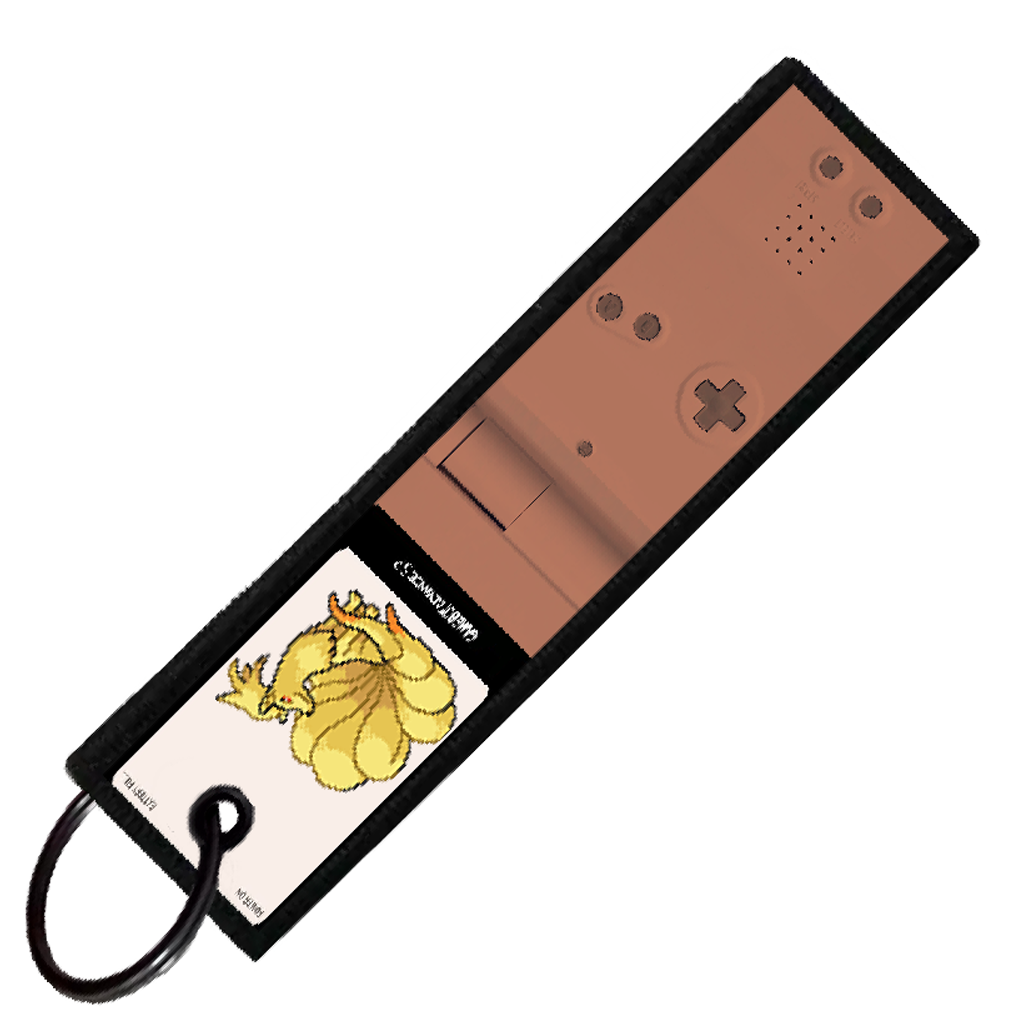 "NINETALES GAMEBOY" CUSTOM KEY TAG