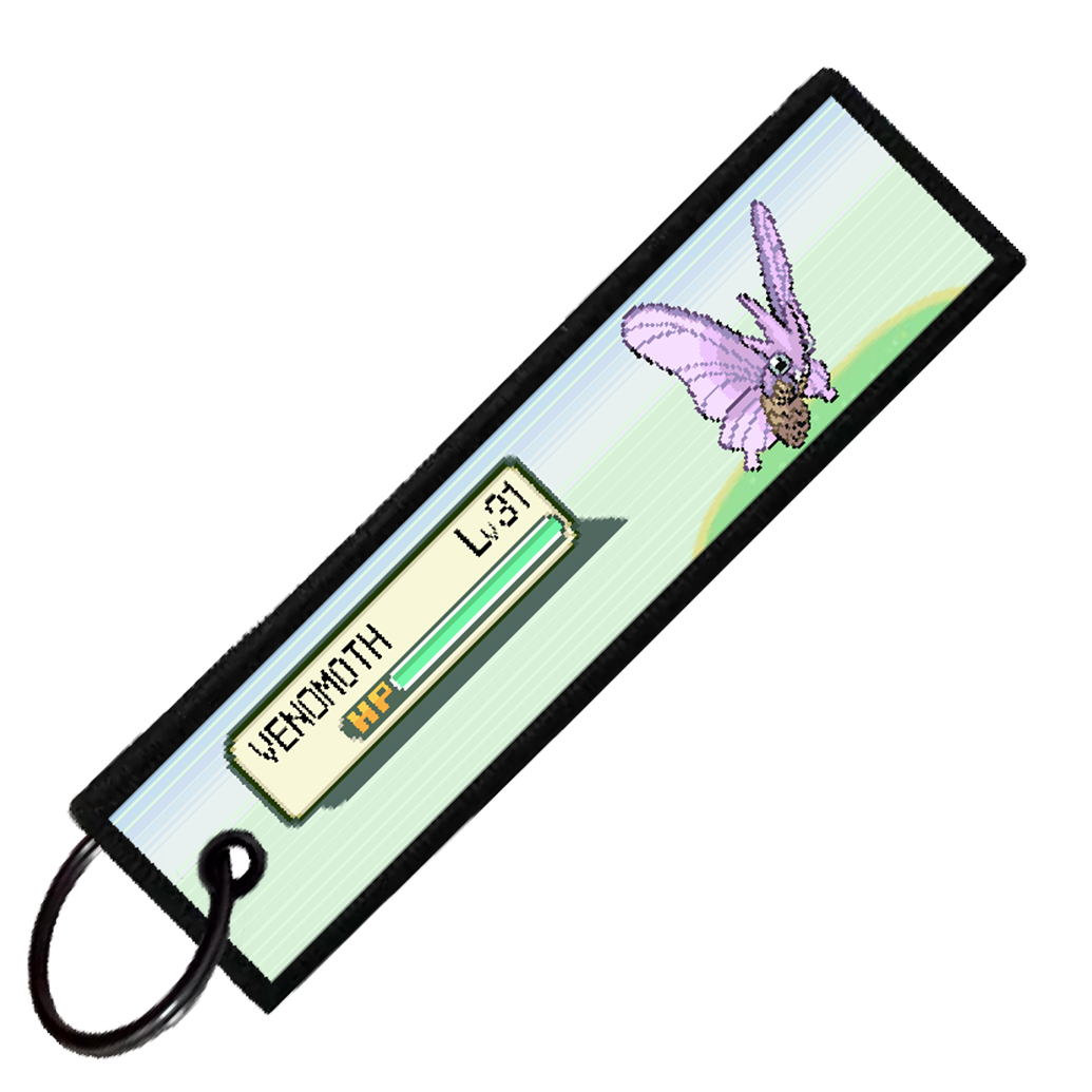 "VENOMOTH BATTLE ENCOUNTER" CUSTOM KEY TAG