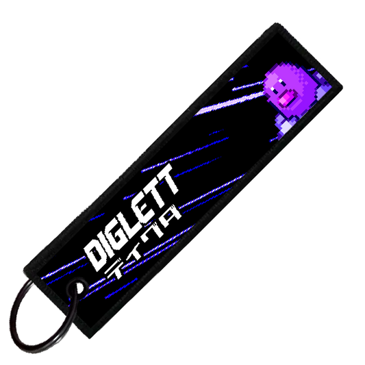 "JAPANESE DIGLETT" CUSTOM KEY TAG