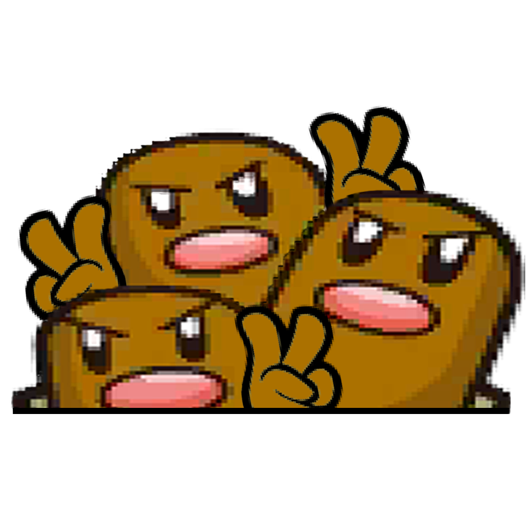 "DUGTRIO HEAD" WINDOW PEEKER