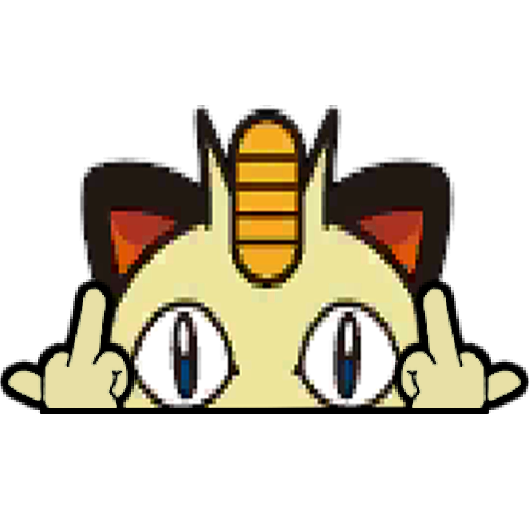 "MEOWTH HEAD" WINDOW PEEKER