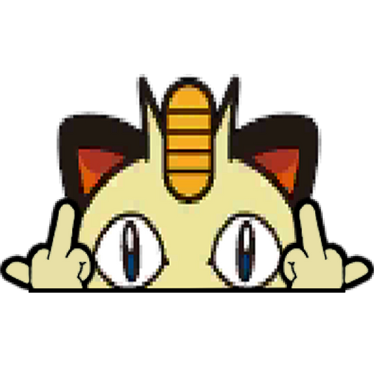 "MEOWTH HEAD" WINDOW PEEKER