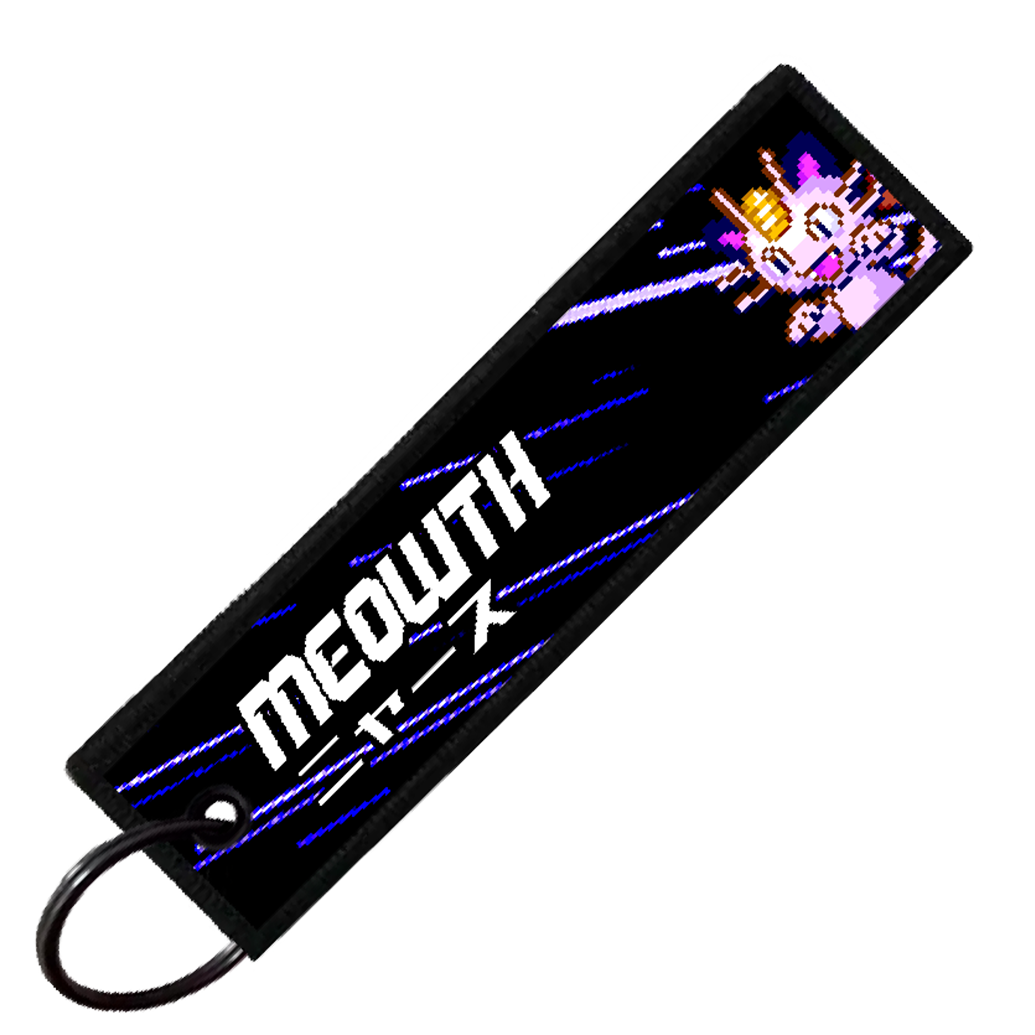 "JAPANESE MEOWTH" CUSTOM KEY TAG