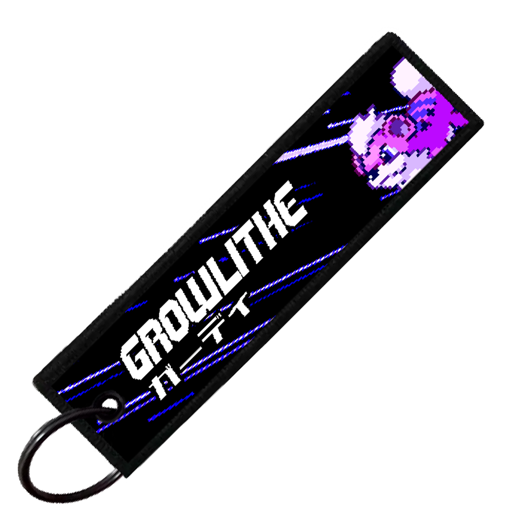 "JAPANESE GROWLITHE" CUSTOM KEY TAG