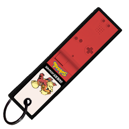 "GROWLITHE GAMEBOY" CUSTOM KEY TAG