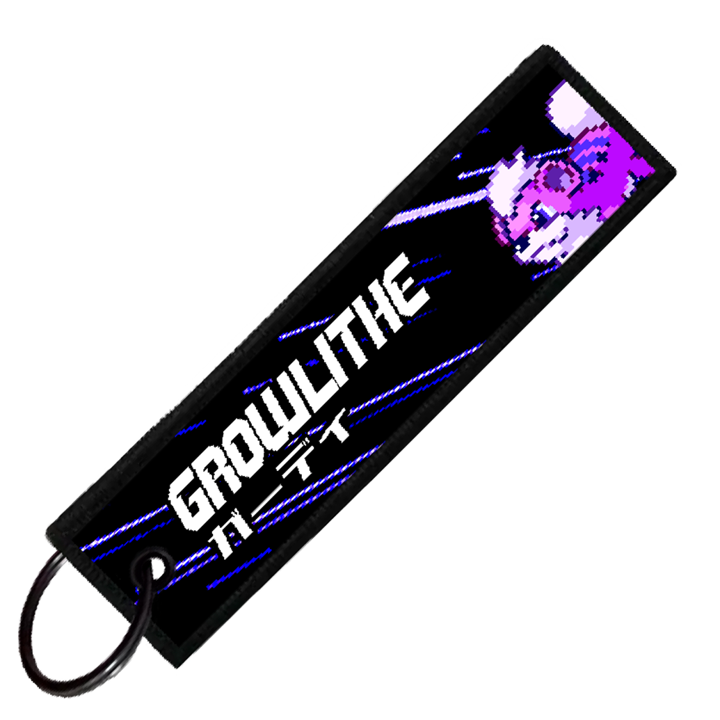 "JAPANESE GROWLITHE" CUSTOM KEY TAG