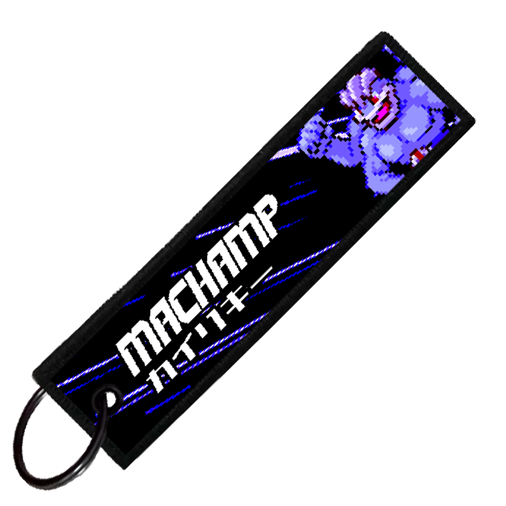 "JAPANESE MACHAMP" CUSTOM KEY TAG