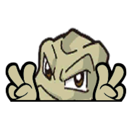 "GEODUDE HEAD" WINDOW PEEKER