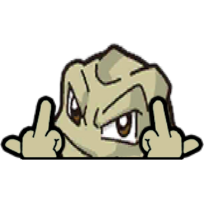 "GEODUDE HEAD" WINDOW PEEKER