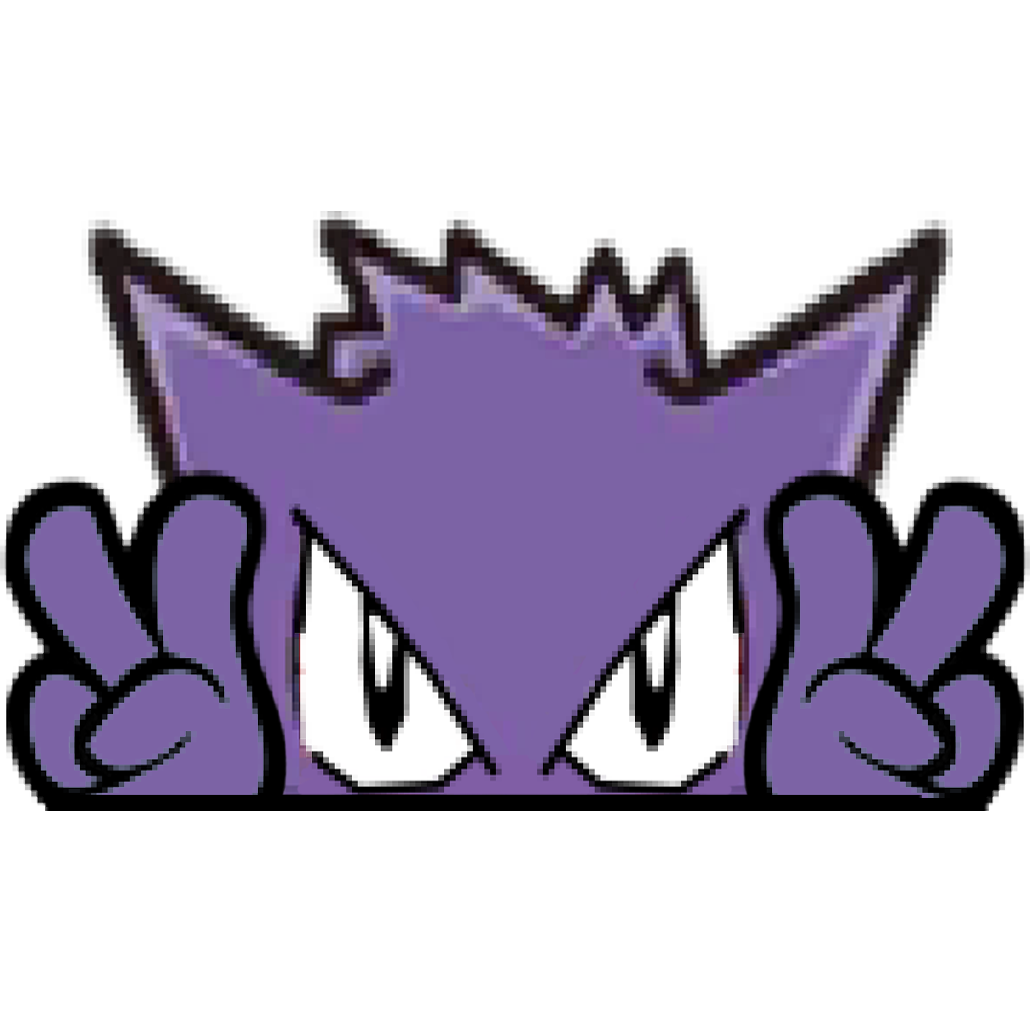 "GENGAR HEAD" WINDOW PEEKER