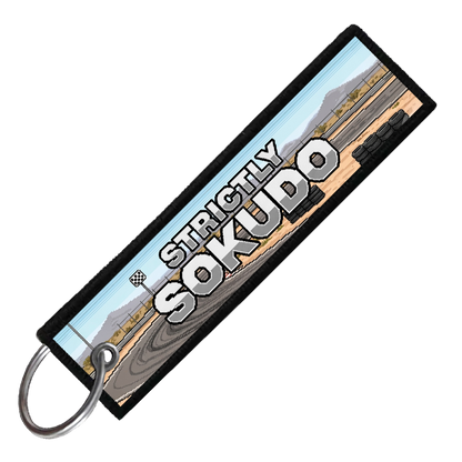 "APPLE VALLEY SPEEDWAY 8-BIT DRIFTERS" CUSTOM KEY TAG