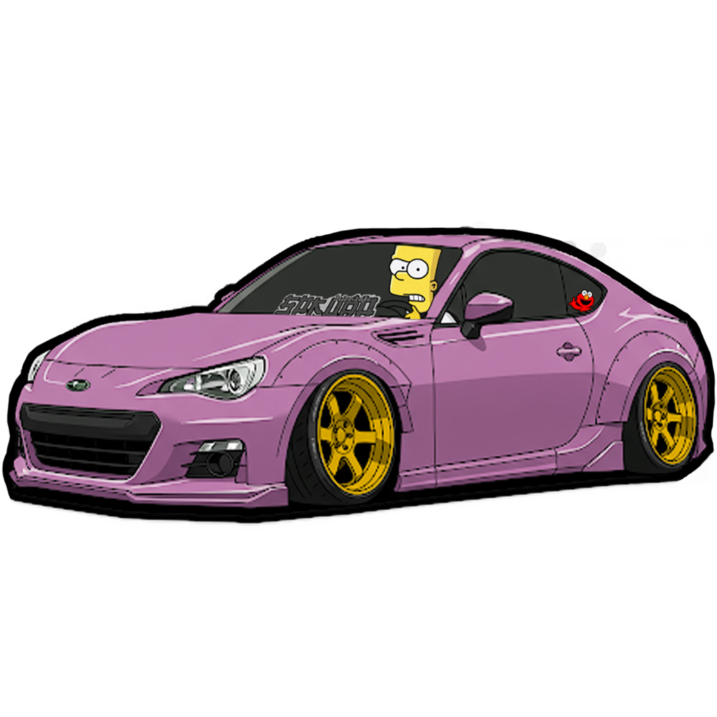 "BRZ BART" SIMPSON DECAL