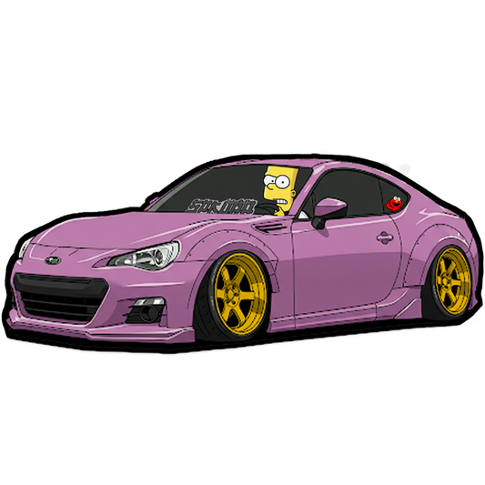 "BRZ BART" SIMPSON DECAL