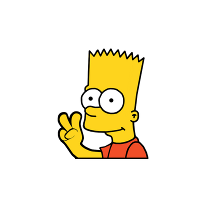 "BART" SIMPSON WINDOW PEEKER