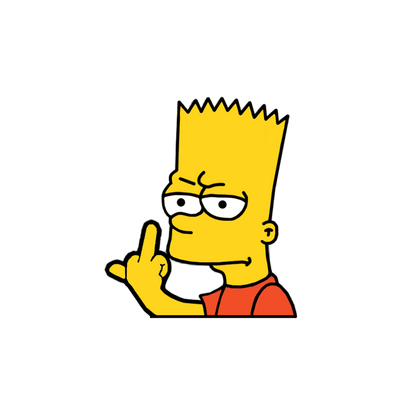 "BART" SIMPSON WINDOW PEEKER