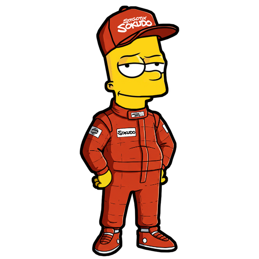 "BART RACER" SIMPSON DECAL