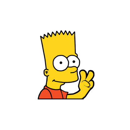 "BART" SIMPSON WINDOW PEEKER