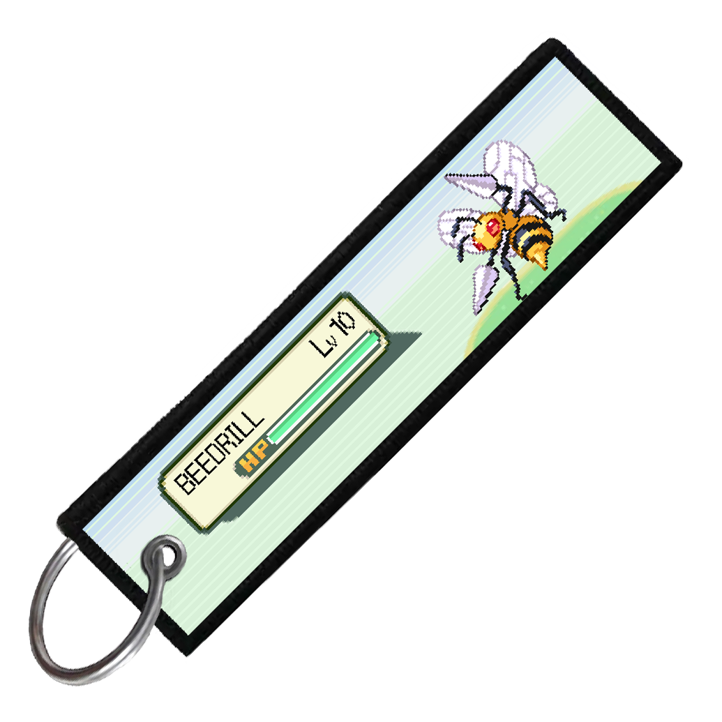 "BEEDRILL BATTLE ENCOUNTER" CUSTOM KEY TAG