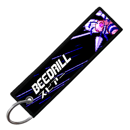 "JAPANESE BEEDRILL" CUSTOM KEY TAG