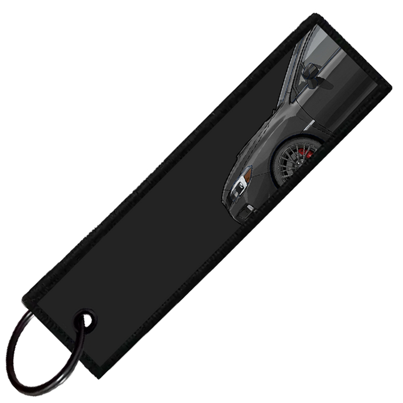 "BLACK WRX STI SIDE PROFILE" CUSTOM KEY TAG
