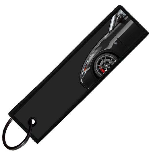 "BLACK 370Z SIDE PROFILE" CUSTOM KEY TAG