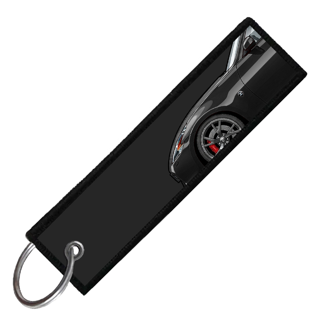 "BLACK 370Z SIDE PROFILE" CUSTOM KEY TAG