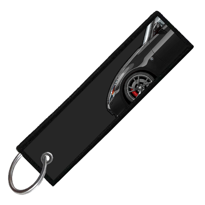 "BLACK 370Z SIDE PROFILE" CUSTOM KEY TAG