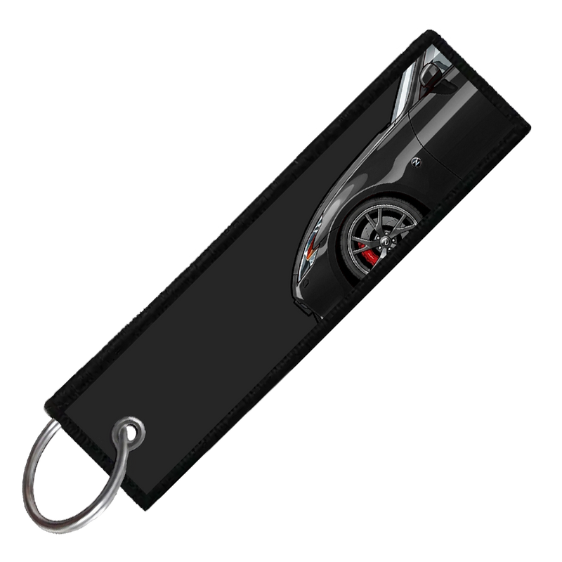 "BLACK 370Z SIDE PROFILE" CUSTOM KEY TAG