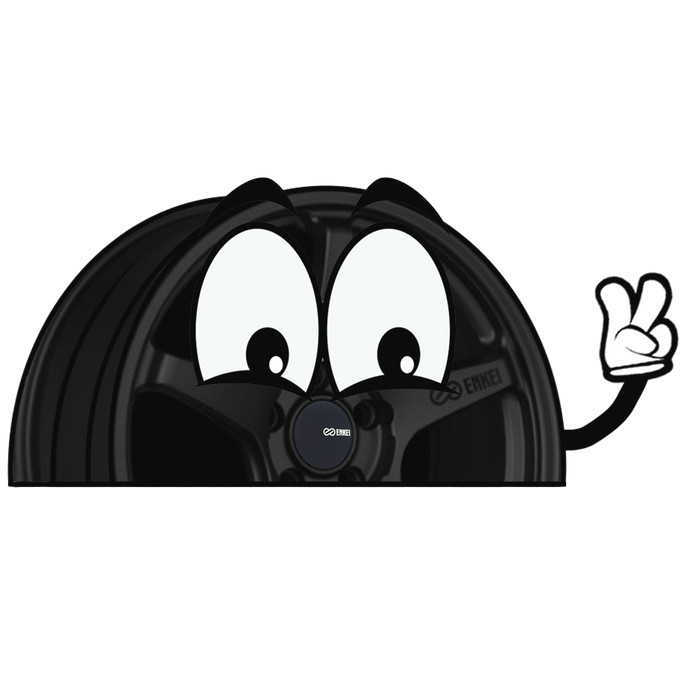 "BLACK TS-5" ENKEI WINDOW PEEKER