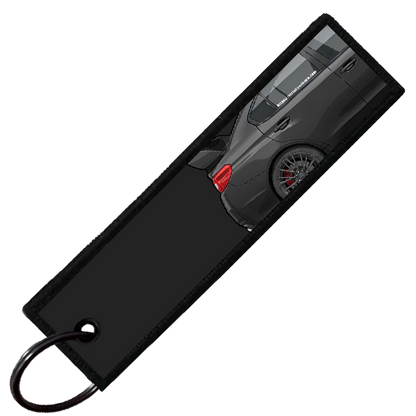 "BLACK WRX STI SIDE PROFILE" CUSTOM KEY TAG
