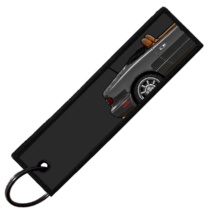 "BLACK MIATA SIDE PROFILE" CUSTOM KEY TAG