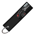 "BLACK 370Z SIDE PROFILE" CUSTOM KEY TAG