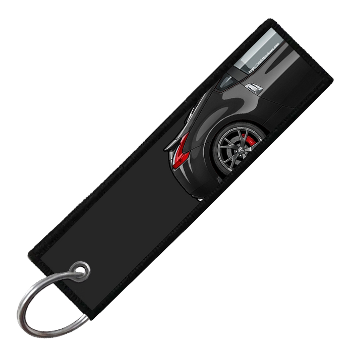 "BLACK 370Z SIDE PROFILE" CUSTOM KEY TAG