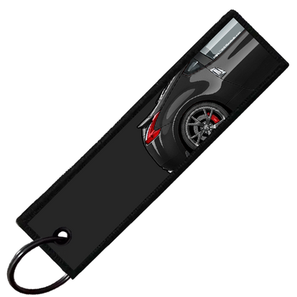 "BLACK 370Z SIDE PROFILE" CUSTOM KEY TAG