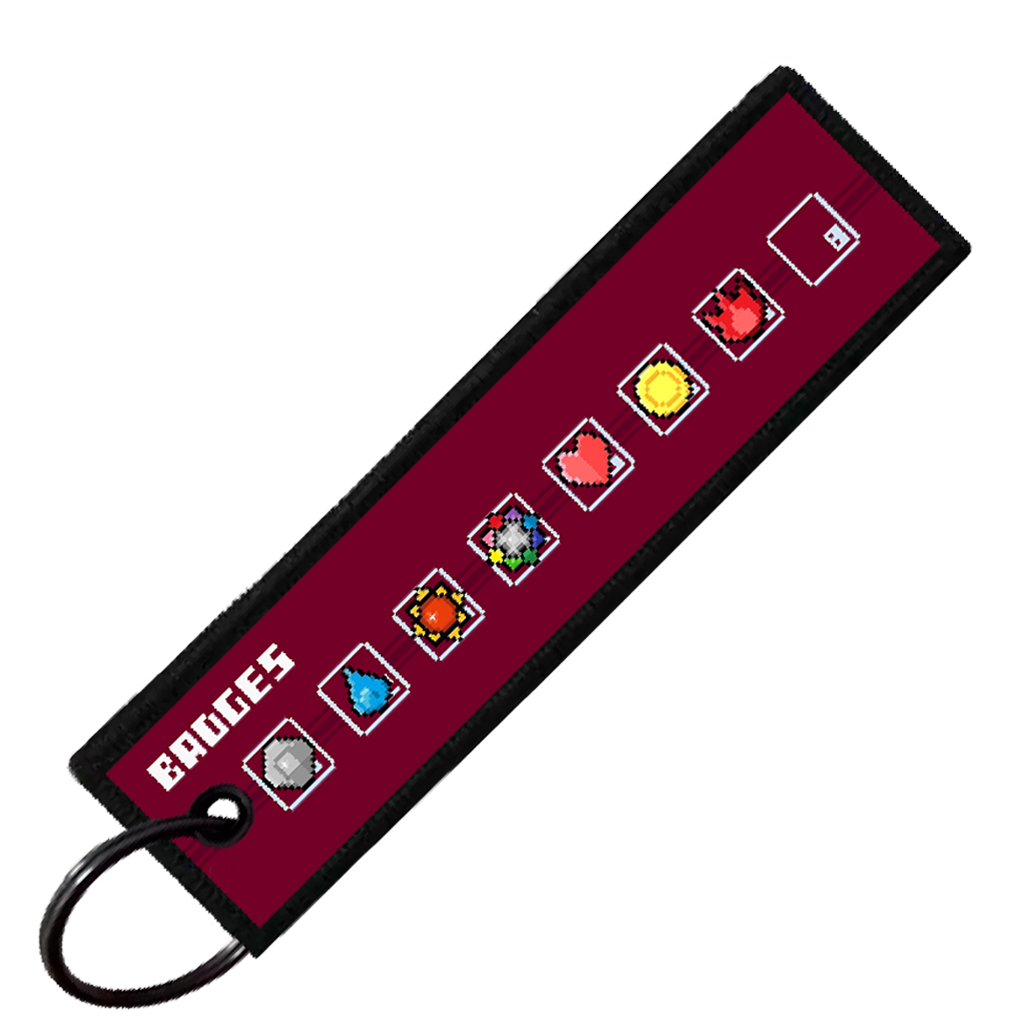 "GYM LEADER BLAINE" CUSTOM KEY TAG