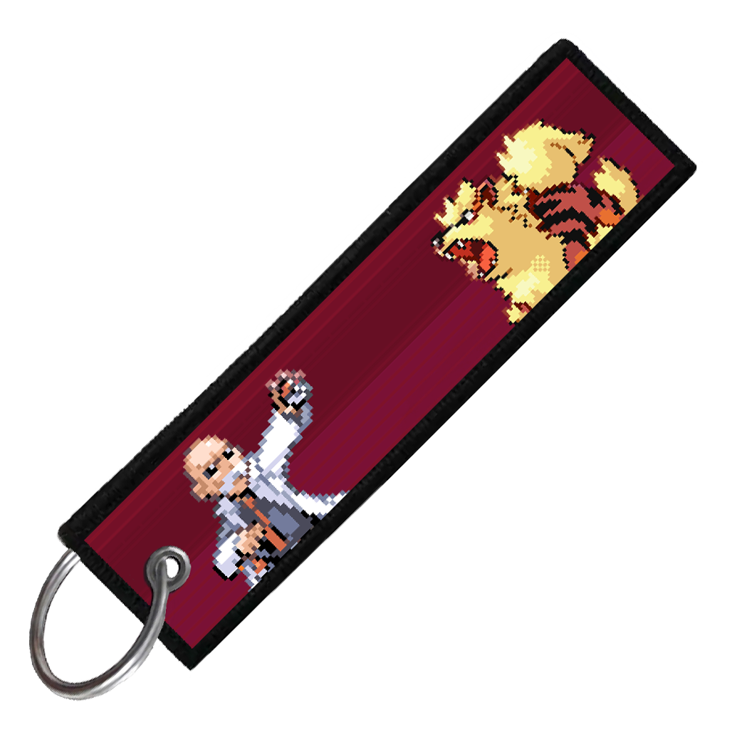 "GYM LEADER BLAINE" CUSTOM KEY TAG