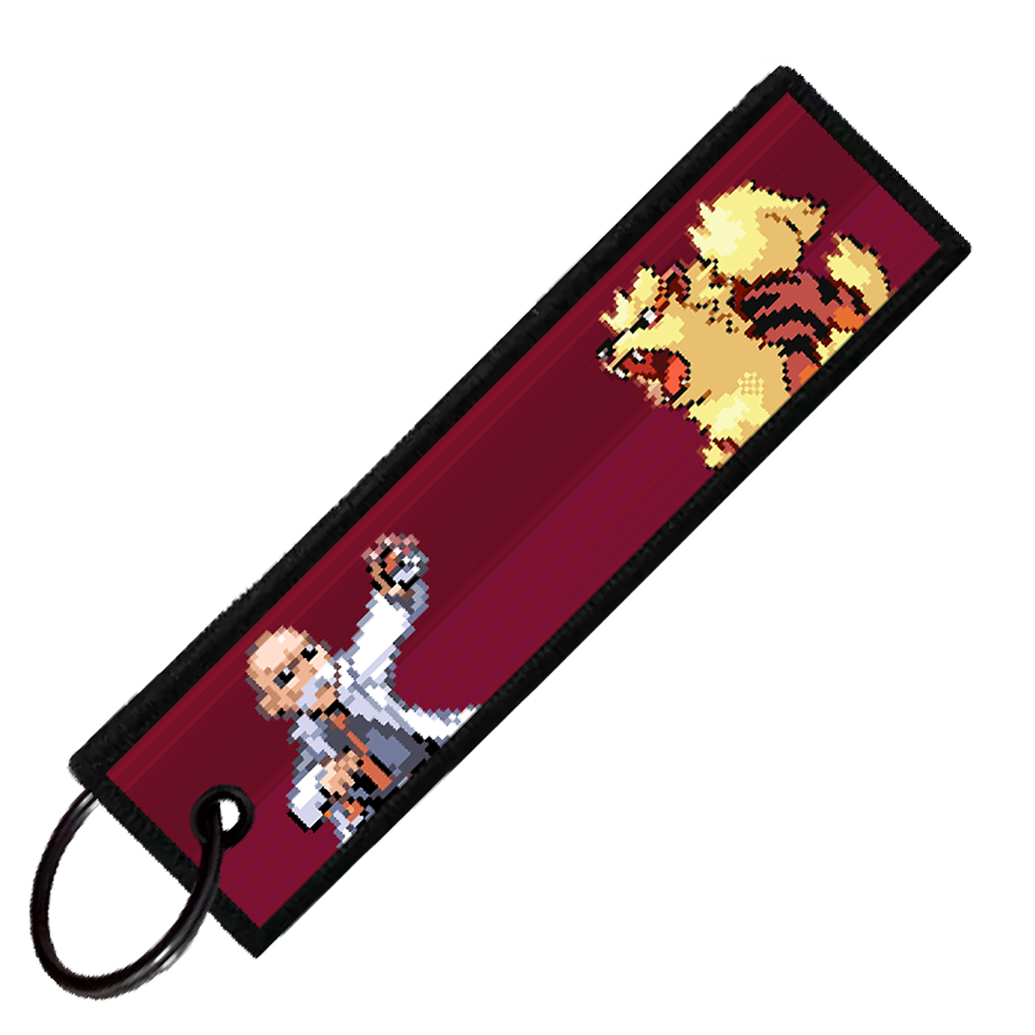 "GYM LEADER BLAINE" CUSTOM KEY TAG