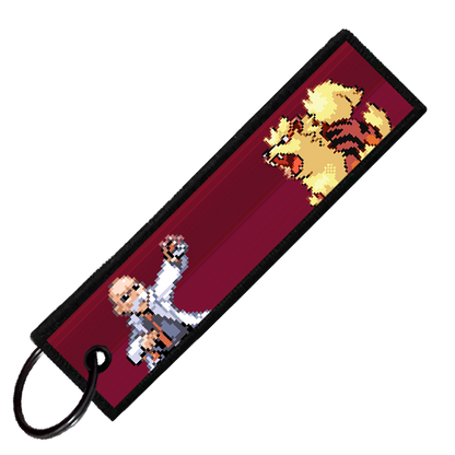 "GYM LEADER BLAINE" CUSTOM KEY TAG