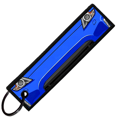 "BLUE 370Z PORTRAIT" CUSTOM KEY TAG