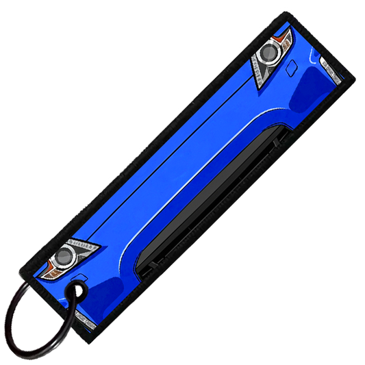 "BLUE 370Z PORTRAIT" CUSTOM KEY TAG