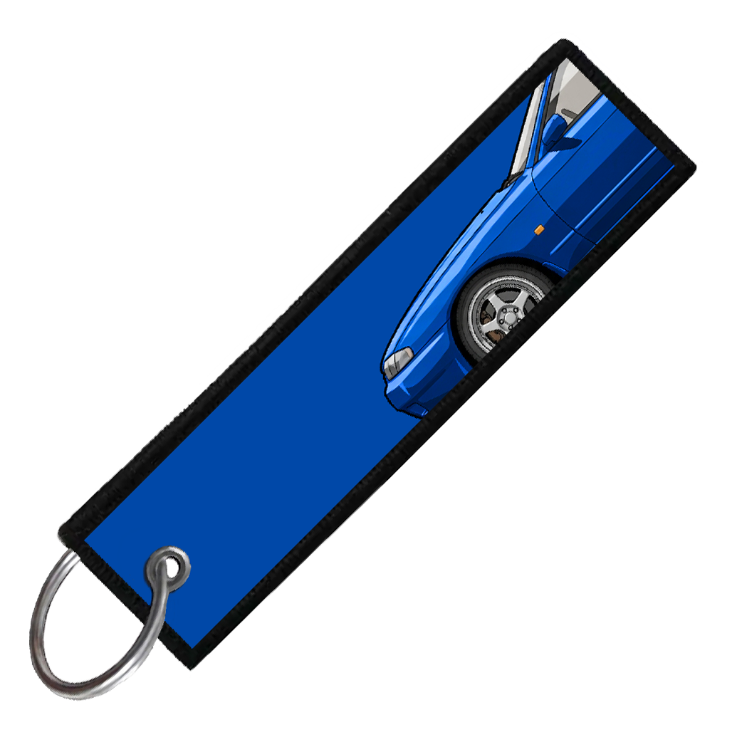 "BLUE R32 SIDE PROFILE" CUSTOM KEY TAG