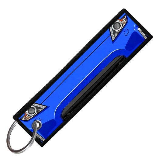 "BLUE 370Z PORTRAIT" CUSTOM KEY TAG