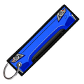 "BLUE 370Z PORTRAIT" CUSTOM KEY TAG