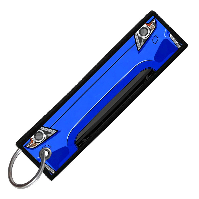 "BLUE 370Z PORTRAIT" CUSTOM KEY TAG