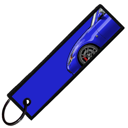 "BLUE 370Z SIDE PROFILE" CUSTOM KEY TAG