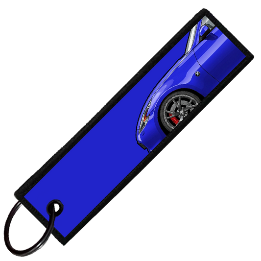 "BLUE 370Z SIDE PROFILE" CUSTOM KEY TAG