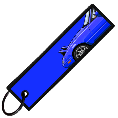 "BLUE MIATA SIDE PROFILE" CUSTOM KEY TAG