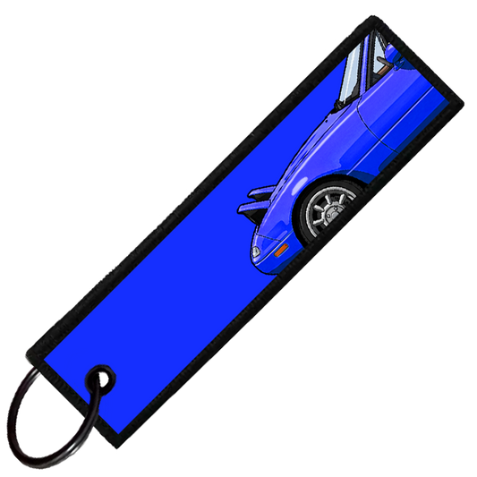 "BLUE MIATA SIDE PROFILE" CUSTOM KEY TAG