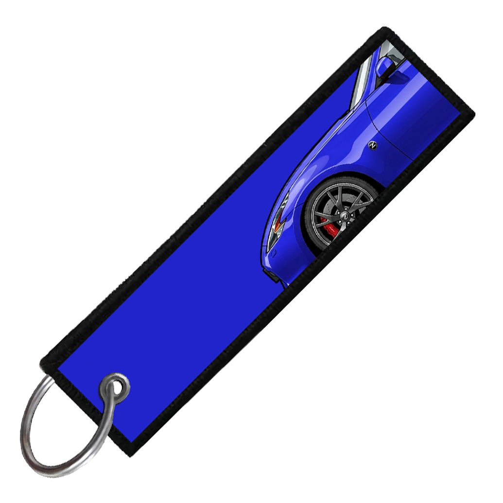 "BLUE 370Z SIDE PROFILE" CUSTOM KEY TAG